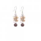 UER404  Multicolor Pearls Dangling Earrings Gorgeous Pearls Earrings
