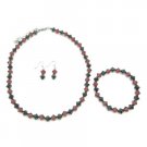NS801 Red And Black Crystals Complete Set Wedding Chinese Black Red Crystals Affordable Set