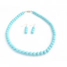 NS808  Wedding Jewelry Bridal Turquoise Pearls Affordable Prom Blue Dress Jewelry
