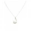UNE261  Affordable Under Alphabet Pendant J Pendant Necklace
