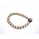 TB945  Jewelry Gift Opal Stone Bracelet Golden Beads Bracelet