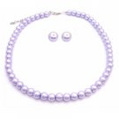 NS837  Lavender Jewelry Handmade All Customize Wedding Jewelry Lilac Necklace Set