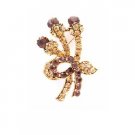 B454  Bouquet of Crystals Brooch Smoked Topaz Lite Colorado Crystals Brooch/Pendant