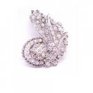 B440  Artistically Made Vintage Brooch & Pendant Embedded w/ CZ
