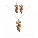 BRD043  Unbeaten Prices For Wedding Jewelry Gold & Copper Pearls Jewelry