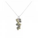 N868 Swarovski Pearls Bridal Necklace Great Prices Olive & Dark Green Pearls Pendant Necklace