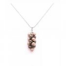 N871  Treat Your Mom To A Fashion Jewelry Beautifuly Gift Pearls Pendant Necklace