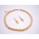 NS897  Shop Cheap Jewelry Inexpensive Wedding Pearls Daffodill Necklace Set