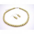 NS898  Shop Cheap Jewelry Inexpensive Wedding Pearls Pistachu Necklace Set