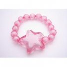GC210  Stretchable Bracelet Trendy Rose Beads W/ Star Bead Best Girls Gift