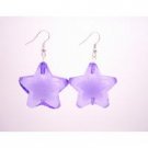 GC214  Cheap & Affordable Girls Jewelry Purple Star Bead Earrings