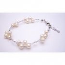TB972  Designer Bridesmaid Jewelry Ivory Pearls & Clear Crystals Combo Jewelry