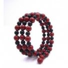 TB981  Stylish Match Jewelry In Red/Black Combo 3 Stranded Bangle Customize Bangle Bracelet