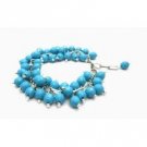 TB996  Fun Wearing Stylish Stunning Turquiose Beads Bracelet