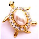 B509  Unique Cute Gold Turtle Brooch For That Extra Topping On Your Fashion