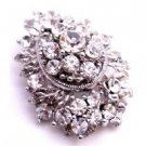 B522  Sparkling Diamante Artistically Made Fully Embedded Diamante Brooch