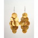 UER450  Harvest Shell Chandelier Earrings Sexy Mop Shell Dangle Earrings