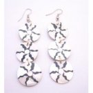 UER449  Forefront Of Fashion Glamorous Shell Dangling Earrings