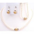 BRD112  Outstanding Jewelry Wedding Bridemaids Bridal Flower Girl Custom Ivory