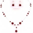 BRD117  Offers Cheap but Chic Christams Gift New Year Party Wine Color Jewelry