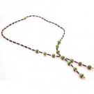 GC236  Terrific Return Gift Black Pipe Necklace Tassel Drop Down Necklace