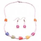 GC233  Cheaper Than Wholesale Girls Creative Jewelry White Beaded W/ Cute Teddy Bear Beads