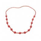 GC225  Birthday Return Gift Handmade Red Beaded Necklace