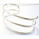 BR073  Row Sterling Silver Cuff Bracelet Sterling Silver 92.5 Bangle Bracelet