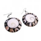 UER433  Shell Circle Earrings Christmas Jewelry Gift