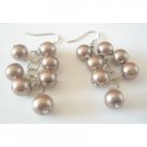 UER426  Stylish Earrings Jewelry Bronze Brown