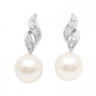 UER422  Find Bridemaids Beautiful Pair Of Earrings Diamante Pearls Jewelry