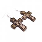D218  Cross Earrings Jewelry Brass Cross Earrings