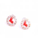 D214  Valentine Fancy Stud Earring Cubic Zircon Diamante Earring Return Gift