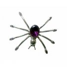 B095  Spider Brooch Austrian Amethyst Crystals Spider Brooch Pin
