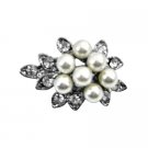 B394  Tiny Bouquet Pearls Dainty Affordable Cheap Brooch