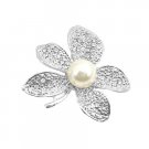 B392  Dashing Sparkling Flower Brooch Dress Brooch Under $10 Brooch