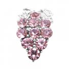 B408  Crystals Brooch Cake Brooch Prom Jewelry Lite Rose Crystals Brooch Pin