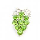 B405  Tree Brooch Pin Peridot Crystals Tree Brooch Pin