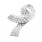 B430  Breast Cancer Brooch Fully Embedded With Crystals At Affordable Price