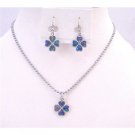 NS627  Flower Mother Of Shell Flower Pendant Necklace Set Mother Of Shell Abalone Coated