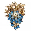 B563  Fashionable Brooch Affordable Jacket Dress Brooch Indicolite Crystals