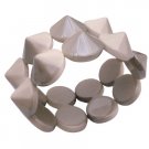 UBR245  Exotic Style Bracelet Cone & Round Shaped Beads Stretchable Bracelet