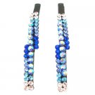 HA603  Shop For Unique Hair Accessories In Beautiful Colors Aquamarine Sapphire And Clear Crystals