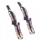 HA606  Cute Hair Pin For Parties With Dazzling Hair AccessoriesDazzling Hair Pin Black Metal