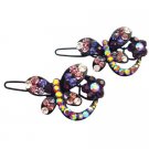 HA615  Classic Elegant Style In Butterfly Shaped With Amethyst Crystals