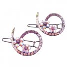 HA620  Hair Barrette Clip Girls Hair Accessories In Amethyst