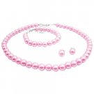 GC251  Rose Pearls Jewlery Baptism Pearls Jewelry Inexpensive Jewelry