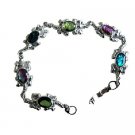 TB682  Turtle Charm Abalone Shell Bracelet