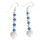 ERC166  Handcrafted Earrings Genuine Swarovski Crystals French Wire Earrings