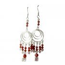 ERC164  Custom Jewerlry Handcrafted Earrings Genuine Swarovski Crystals & Sterling Silver
